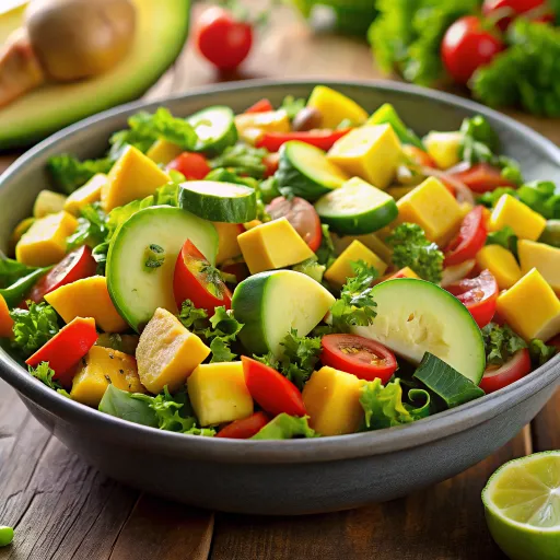 अदरक और एवोकाडो सलाद