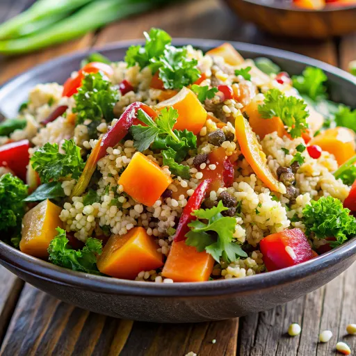 अदरक तिल क्विनोआ बाउल